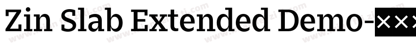 Zin Slab Extended Demo字体转换